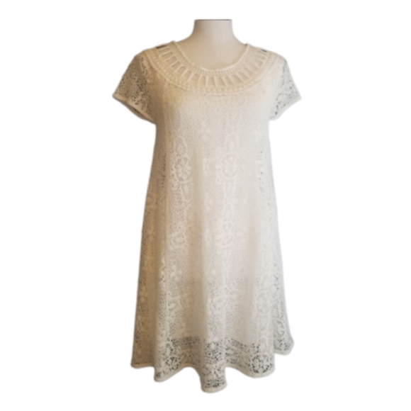 NWT Free People Ivory Mini Dress - Picture 1 of 6